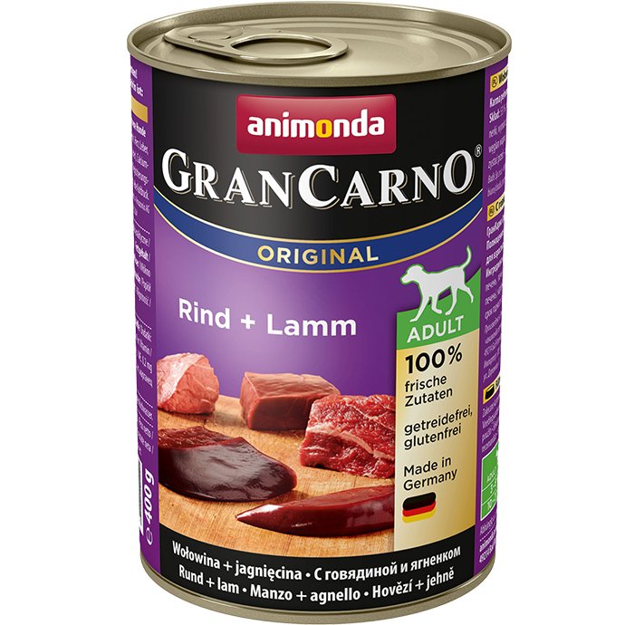 EAN 4017721827331 - animonda GranCarno Original Ternera, Cordero Adulto 400 g imagen 1
