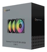 Ocypus Gamma F12 Elite Argb (Negro, Pack De 3, 120 Mm) Gamma-F12-Bk3am00e-Gl