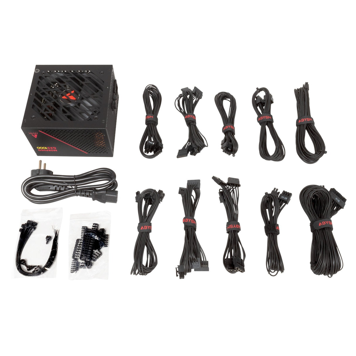 Fuente De Alimentacion  Abysm Gaming Morpheo Gx5 1000w  80 Plus Gold Full Modular 1000w Atx - Ventilador 120mm