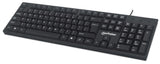 Teclado Inglés Manhattan 179324 Usb Qwerty Negro