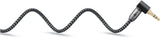 Cable Audio Stereo Minijack 3.5 M/M  3,00m 90º Flexiplus Nylon Goobay