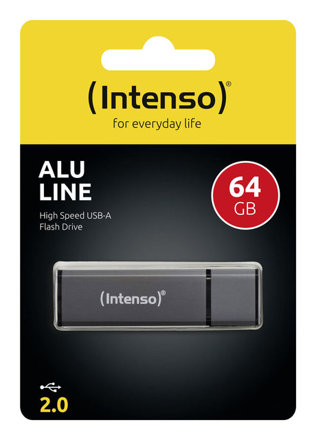 EAN 4034303016471 - Intenso Alu Line unidad flash USB 64 GB USB tipo A 2.0 Antracita imagen 3