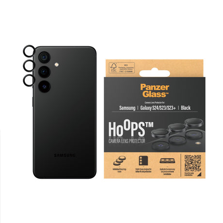 EAN 5711724012075 - PanzerGlass ® Hoops® Camera Lens Protector Black Samsung Galaxy S24 | S23 | S23+ Protector de pantalla 1  imagen 2