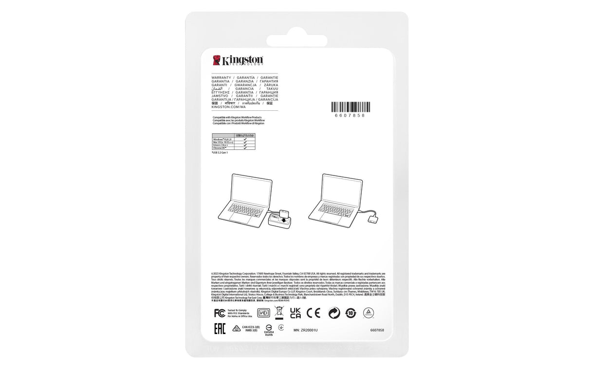 EAN 740617341393 - Kingston Technology WFS-USB hub de interfaz USB 3.2 Gen 1 (3.1 Gen 1) Type-C 5000 Mbit/s Plata imagen 3