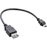Cable Usb 2.0 Inline A Hembra A Mini 5 Pines Macho 0,2 M