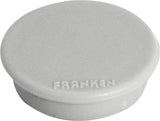 Franken Gmbh Franken - Magnet - 3,8 Cm Diámetro - Gris (Paquete De 10)