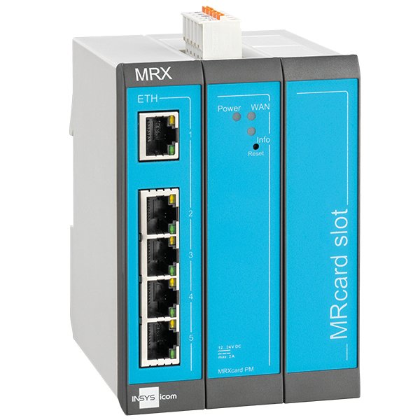 Icom Mrx Mrx3 Lan - Router 5-Port-Switch, Vpn, 5x Ethernet 10 100bt, 2xdig