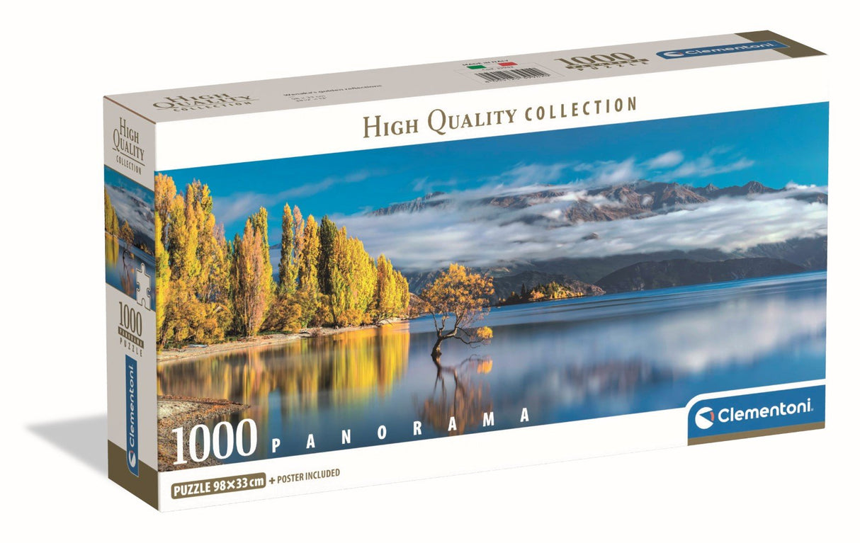 Puzzle Panorama WanakaS Golden Reflections High Quality 1000pzs