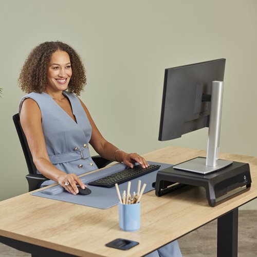 EAN 0043859812288 - Fellowes Breyta descansa muñecas Silicona Azul claro imagen 4