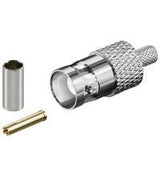 Conector Bnc Rg58 Hembra  Crimpar (Venta Unitaria - Compra Minima 10 Unidades)
