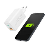 Hama Ladowarka Sieciowa Mini 100w Gan Pd/Qc 2x Usb-C, 1x Usb-A Biala