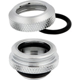 Corsair Conector 14 Mm Hydro X Series Xf Rígido Pack 4 Unidades Cromo
