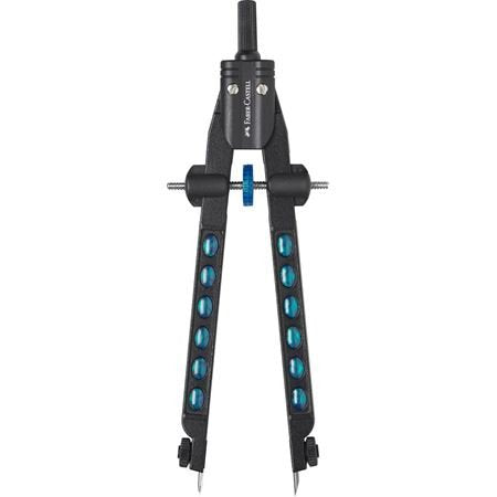 Faber Castell Compás De Ajuste Rápido Factory C/Recambio Azul Perla