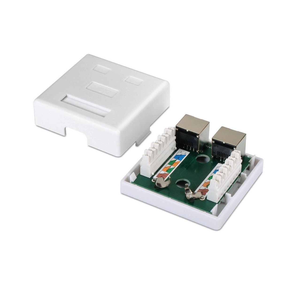 Aisens Roseta De Superficie Rj45 Cat.6 Ftp 2 Tomas - Blanco