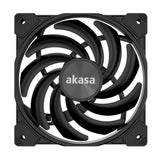 Ventilador Pc Akasa Alucia Xs Slim 120 Mm - Negro