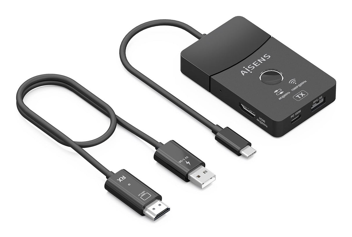 EAN 8435739903292 - AISENS ASWL-H2KDC30M05-BK base para portátil y replicador de puertos Inalámbrico y alámbrico USB 3.2 Gen  imagen 1