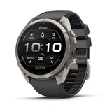 Garmin Fenix 9 Pro Titanio Con Correa De Silicona En Gris Smartwatch 51mm