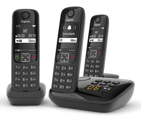 EAN 4250366854717 - Gigaset AS690A Trio Teléfono DECT/analógico Negro imagen 2