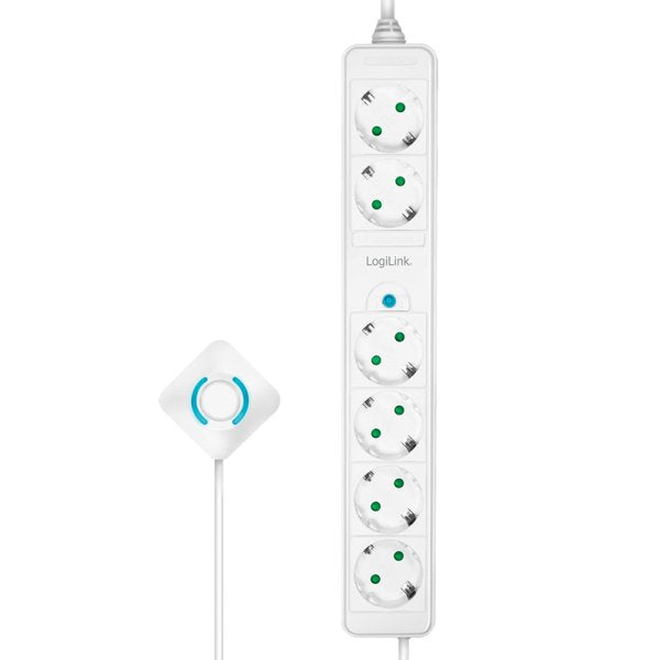 EAN 4052792063455 - LogiLink LPS271 base múltiple 1,5 m 6 salidas AC Interior Blanco imagen 3