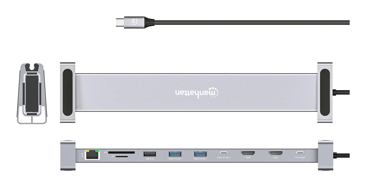 EAN 0766623190398 - Manhattan 190398 base para portátil y replicador de puertos Alámbrico USB 3.2 Gen 1 (3.1 Gen 1) Type-C Gr imagen 12