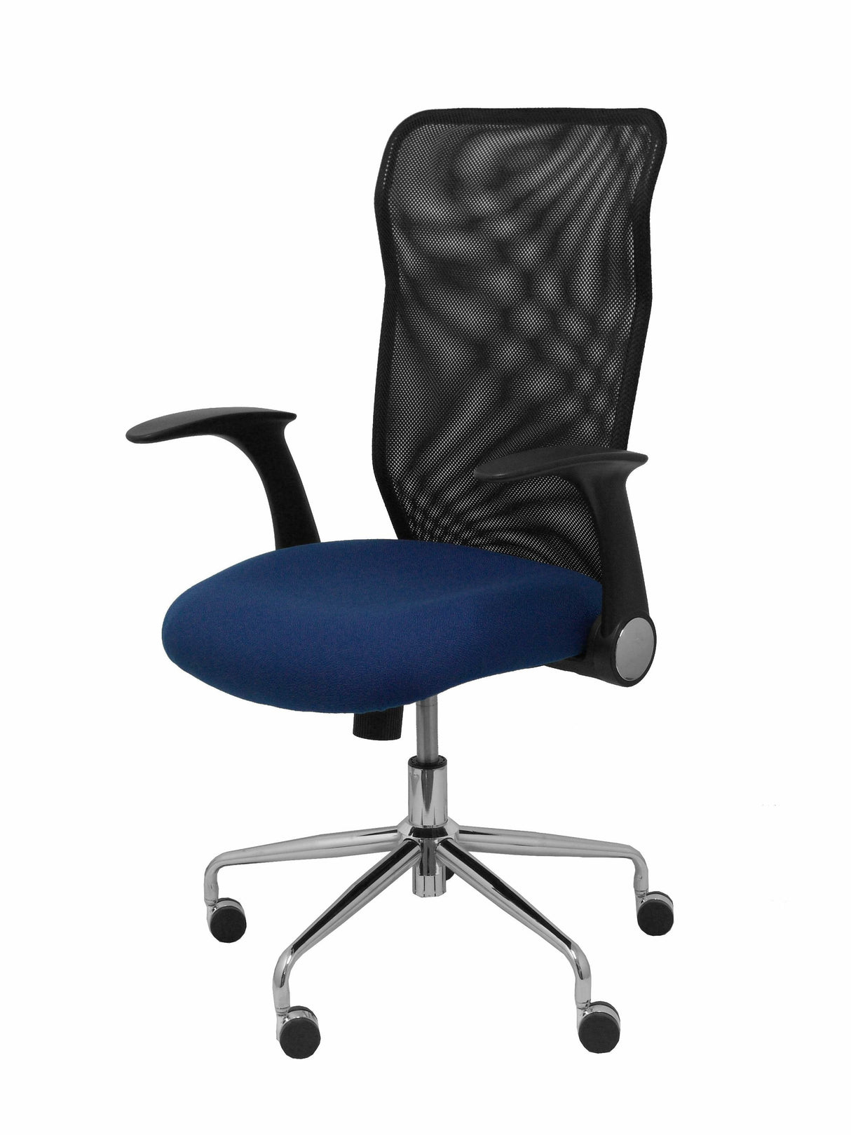 Silla Minaya Respaldo Malla Negro Asiento Bali Az