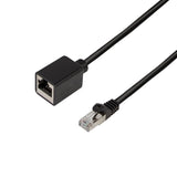 Latiguillo Cat 6a, S/Ftp,  1.00 M, Negro, Macho-Hembra Cu Lszh