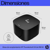 EAN 0196068757984 - HP Thunderbolt 280W G4 Dock w/Combo Cable Alámbrico Thunderbolt 4 Negro imagen 4
