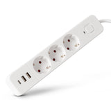 Entac Meckdosenleime 3fach 2x Usb-A & 1 Usb-C, 1,5m Blanco