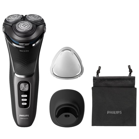 EAN 8720689018630 - Philips S3343/13 afeitadora Máquina de afeitar de rotación Recortadora Negro, Cromo imagen 1