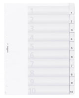 EAN 4005546630106 - Durable 6821-19 Separador numérico con pestaña Transparente imagen 1