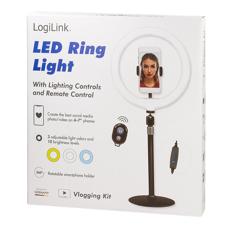 Aro Luz Led Logilink 25 Cm