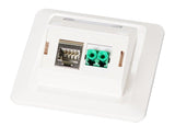 Efb Multifunktions-Rahmenset Mit 1-Und 2-Port Adapter Keystone Format(Hdmi,Usb,