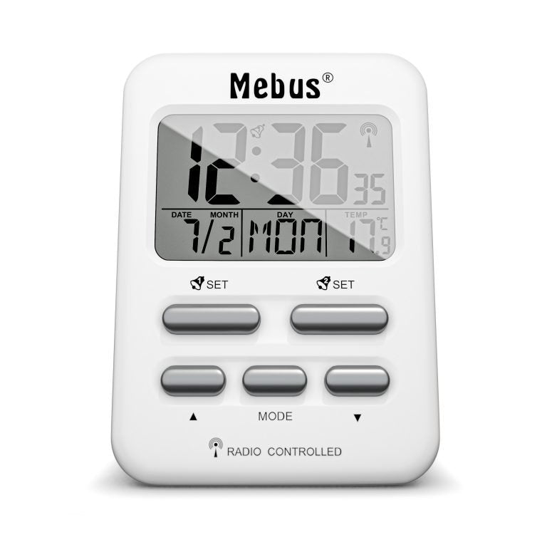 Mebus 25800 Despertador Reloj Despertador Digital Blanco