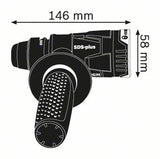 Bosch Accesorio De Martillo Perforador Gha Fc2 Professional 1600a003nf