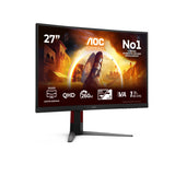 Aoc Cq27g4z2 27" 16:9 Fast Va 260hz Oc Native 240hz 2560x1440 Has 130mm Hdmi X 2x 2.0 Dp X 1x 1.4