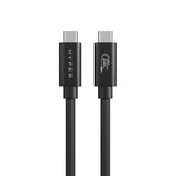 Cable Hyper Hyperdrive Next  Usb 24 Pin Usb-C (M) A 24 Pin Usb-C (M) Usb4 1.2 M Negro