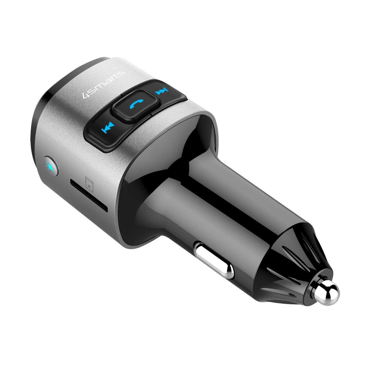 EAN 4250774956669 - 4smarts 456201 transmisor FM Encendedor de cigarrillos Negro, Plata imagen 4