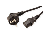 Roline Netzcable Gerade Iec-Buchse Schwarz 3m