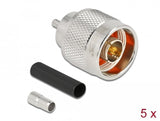 Delock N Stecker Zum Crimpen Rg-174 Rg-316 Mit Passendem Schrumpfschlauch