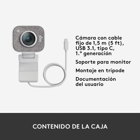 EAN 5099206087682 - Logitech 960-001297 cámara web 1920 x 1080 Pixeles USB 3.2 Gen 1 (3.1 Gen 1) Blanco imagen 15