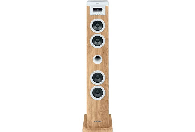 EAN 3499550388886 - Thomson DS121CD sistema de audio para el hogar Torre de sonido para uso doméstico 10 W Blanco, Madera imagen 1