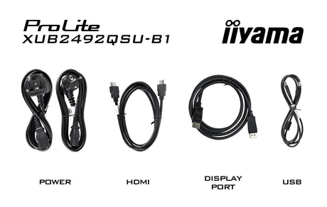 EAN 4948570123179 - iiyama ProLite XUB2492QSU-B1 pantalla para PC 60,5 cm (23.8") 2560 x 1440 Pixeles Quad HD LED Negro imagen 14
