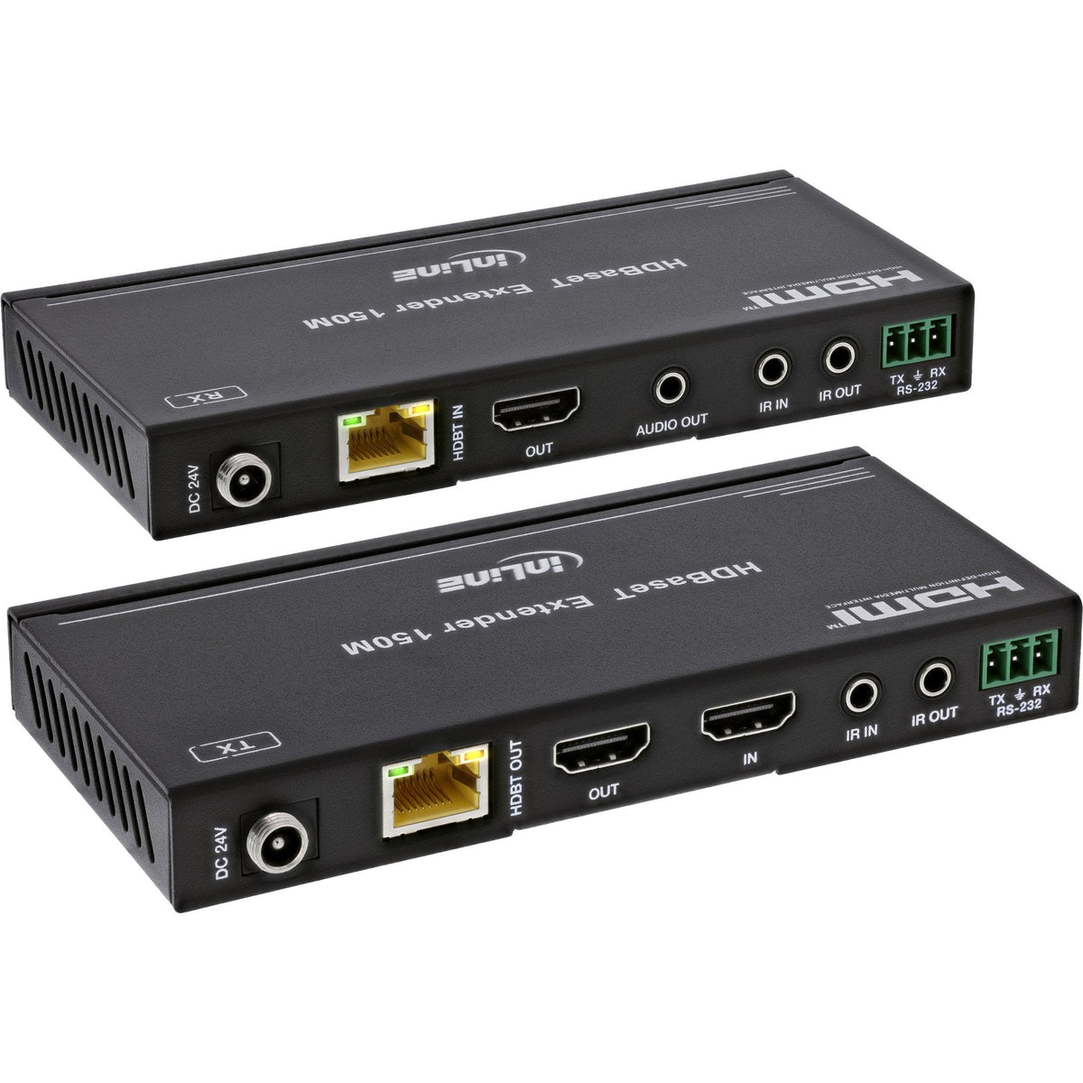 Video Extender, Cat.6, Hdmi 4k/60hz, Hdbaset Set Inline