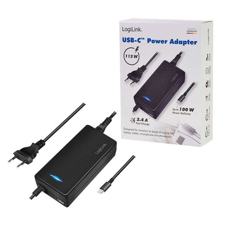 EAN 4052792066401 - LogiLink PA0272 adaptador e inversor de corriente Interior 112 W Negro imagen 5
