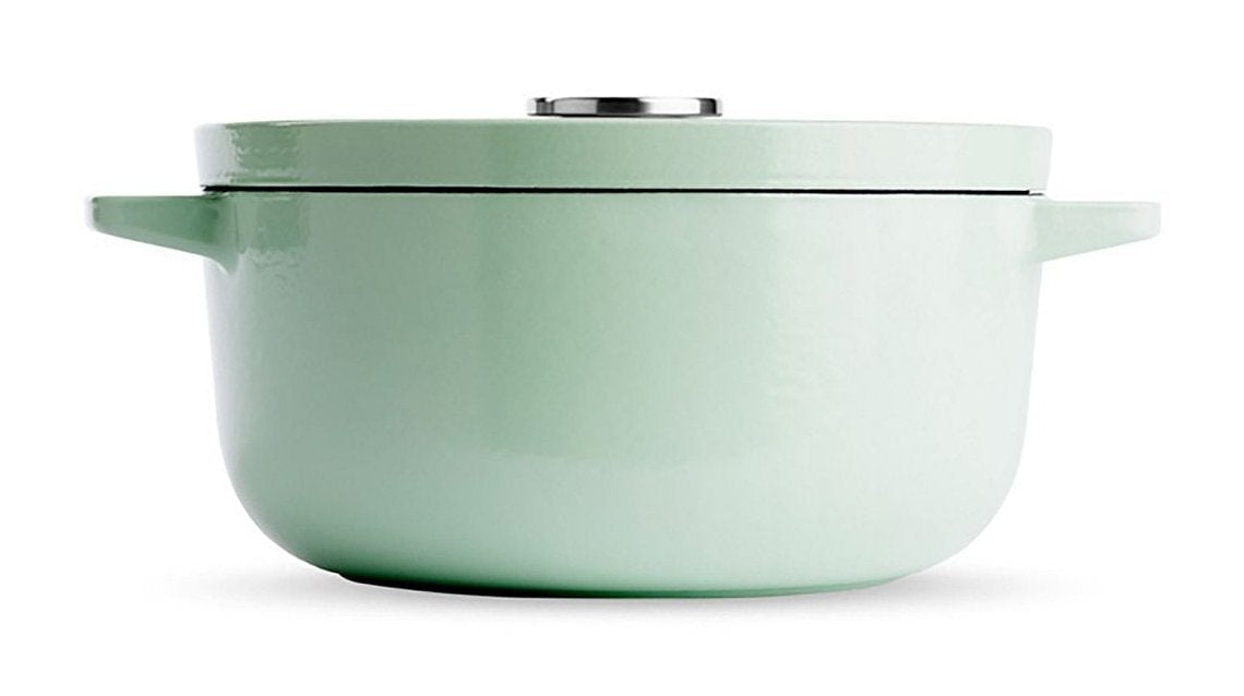 Kitchenaid Bräter Mit Deckel Gusseisen 22cm, Hellgrün