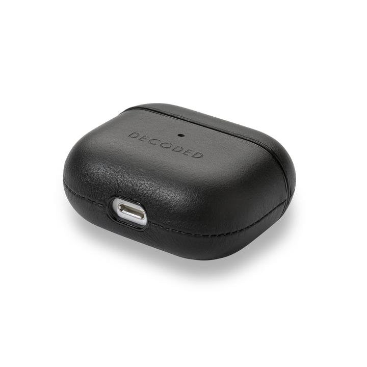 Decoded Leather Aircase Lite For Airpods Gen 3 Black