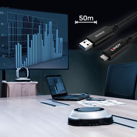 EAN 4002888433976 - Lindy 43397 cable USB USB 3.2 Gen 1 (3.1 Gen 1) 50 m USB A USB C Negro imagen 5