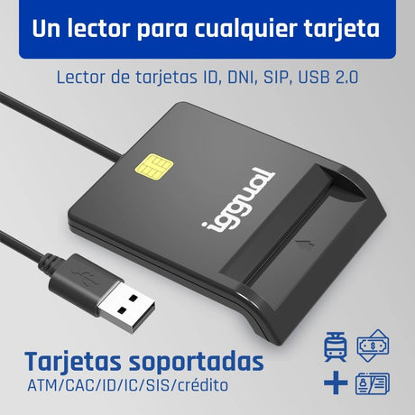 EAN 8435364316740 - iggual IGG316740 lector de tarjeta magnética imagen 3