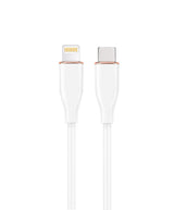 Cable Gembird Premium Silicon Usb Tipo C To 8-Pins Charging Data 1.5m White