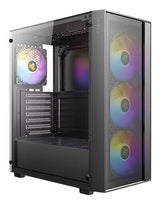 Caja Semitorre Atx Ax65 A-Rgb Negro Antec Bahías Int.: 3.5'' / 2.5'' (Combo): 2 / 1 Y 2x2'5/ 1xusb 3.0, 2xusb-2.0/ Audio In/Out